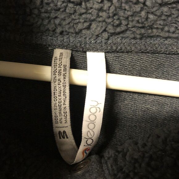 Ideology Gray‎ Cowl Neck Fleece Lined Sweatshirt Women’s Medium Soft Cozy Top - Picture 9 of 11